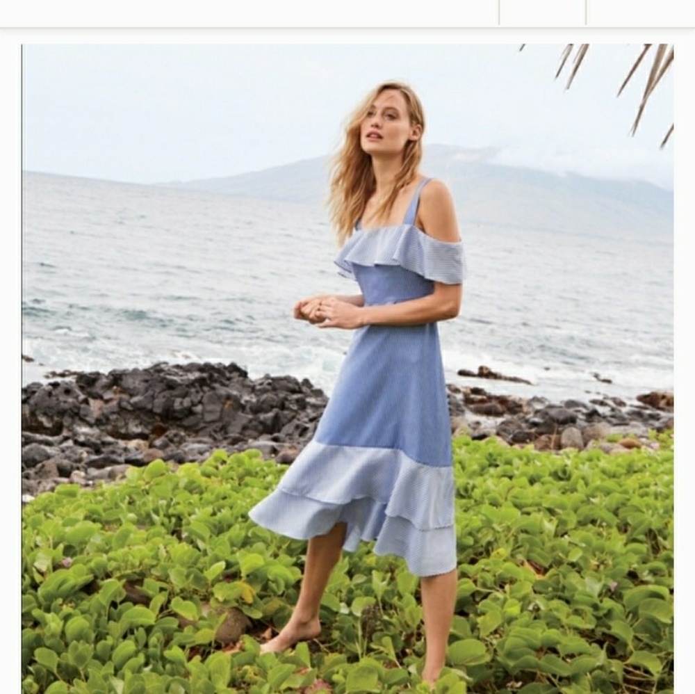 NWT SPRING Jcrew Silk Cold Shoulder Dress